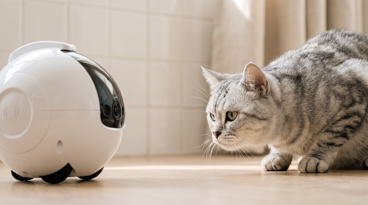 CatBliss™ Robot compagnon · Caméra & jouet laser